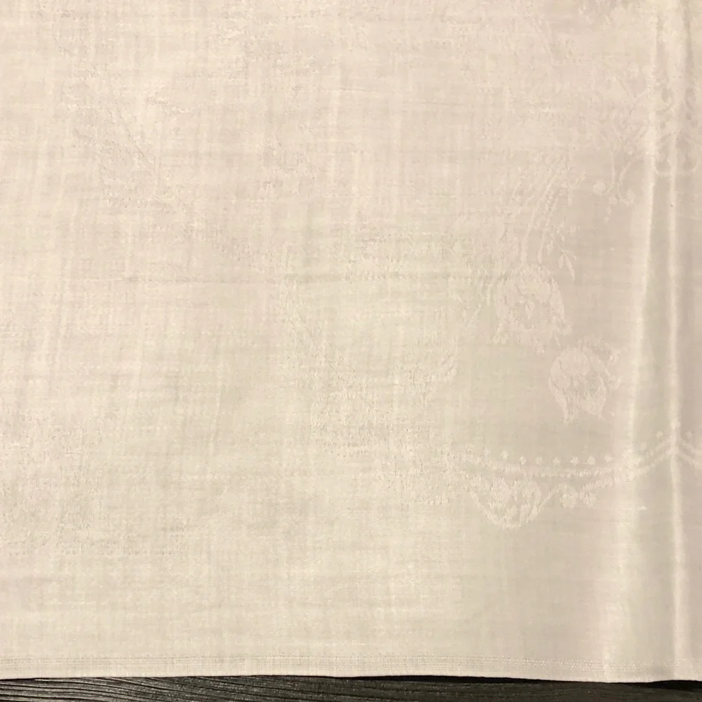 White Linen with Subtle Design (3)